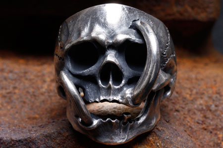 Mad Cult Memento Mori 純銀骷髏戒指