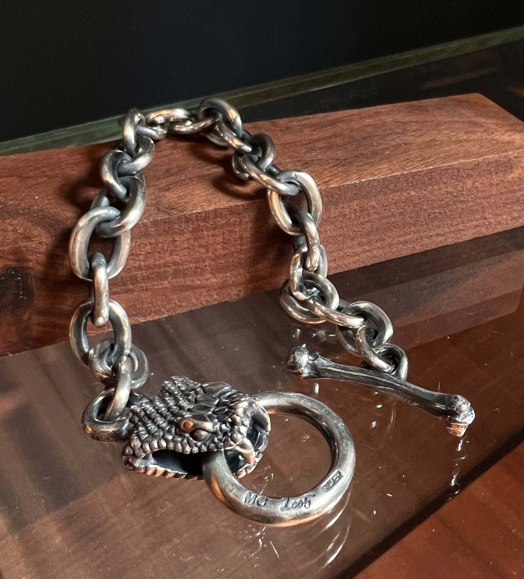 Mad Cult Murder Snake Biting Bracelet