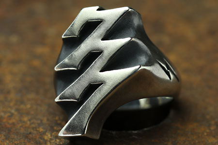 Mad Cult 777 Lightning Ring L