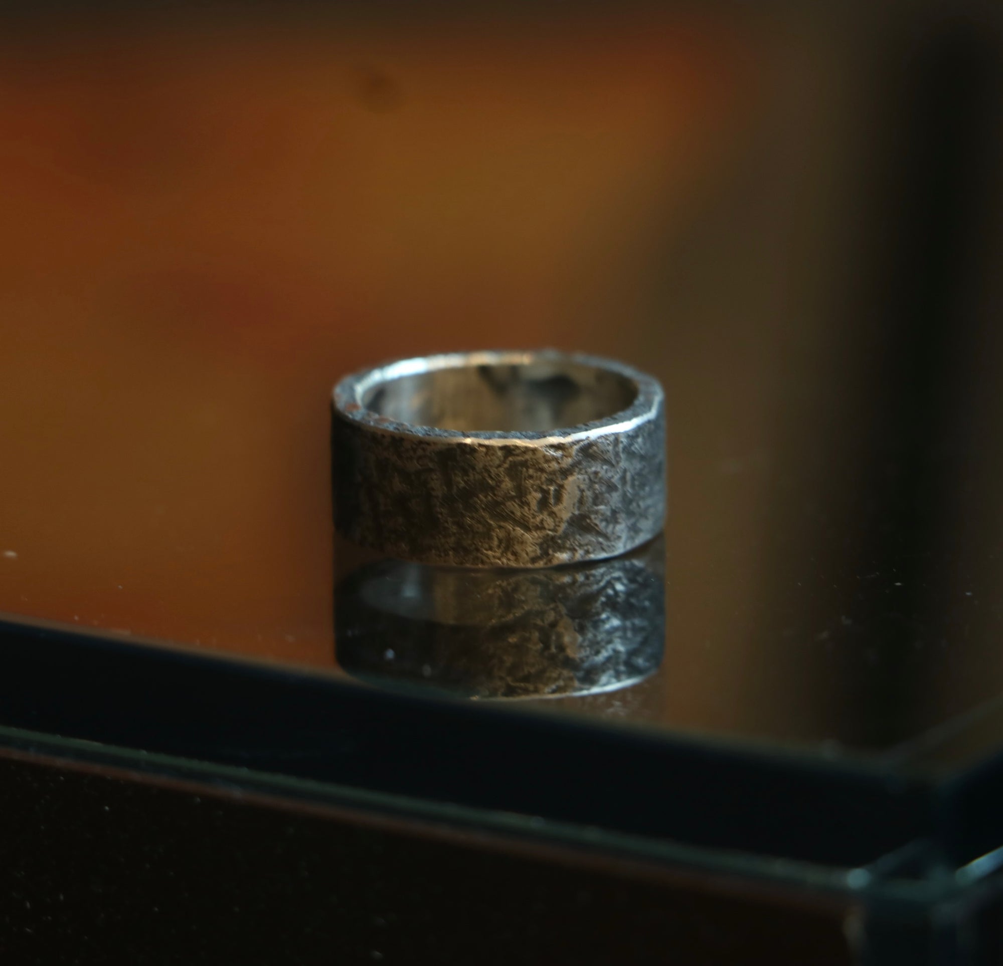 18K Braze Cat Footprint Ring/Rough