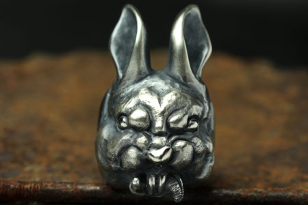 Mad Cult hk Evil Rabbit 戒指 L