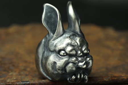 Mad Cult hk Evil Rabbit 戒指 L