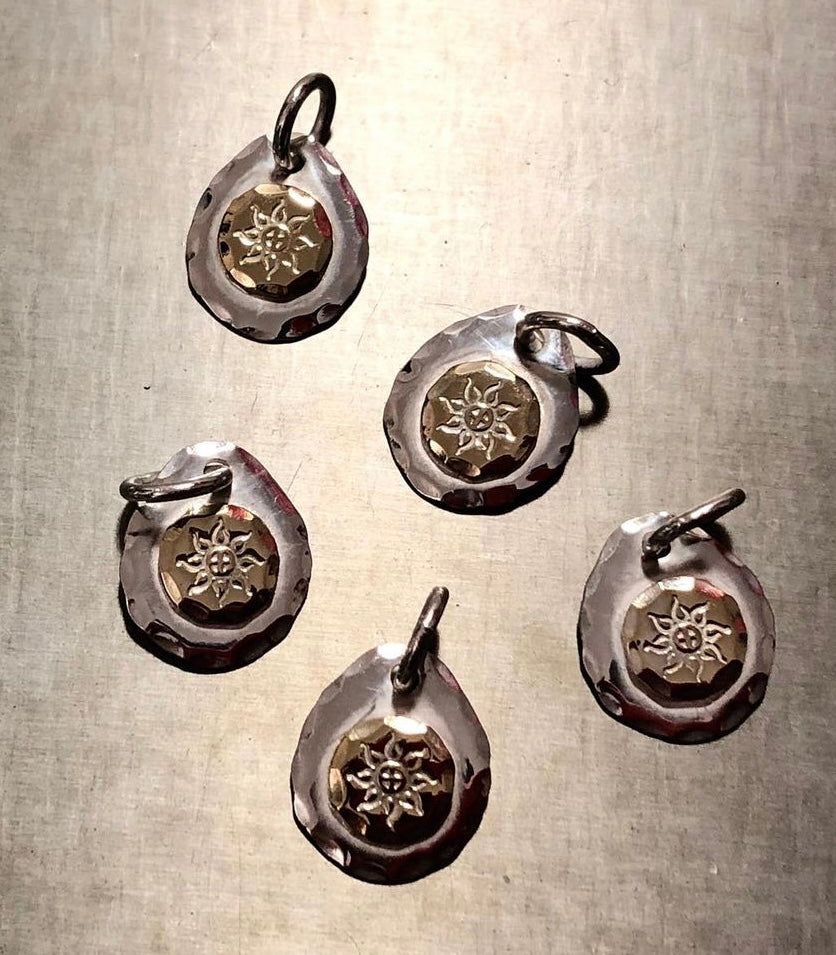 Albatory 18K Gold point Small Silver Metal