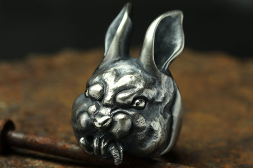 Mad Cult hk Evil Rabbit 戒指 L