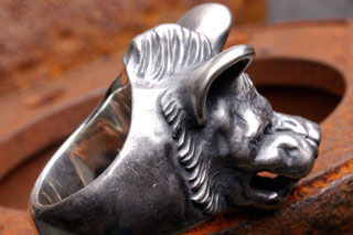 Mad Cult hk Hyena Head 純銀戒指