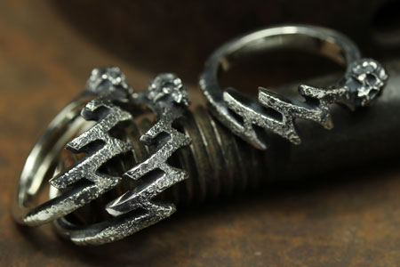 Mad Cult 777 Lightning rust Ring S