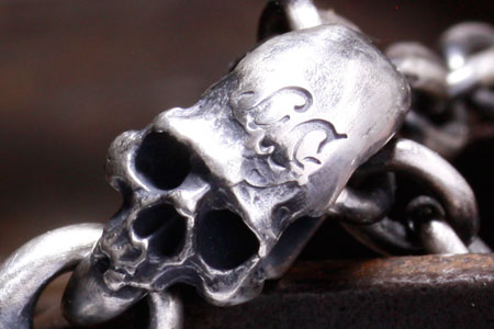 Mad Cult Nail Lightning Bolt w/ Skull Pendant