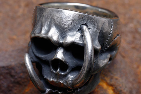 Mad Cult Memento Mori 純銀骷髏戒指