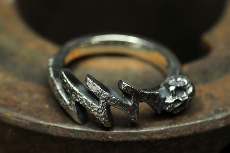 Mad Cult 777 Lightning rust Ring S