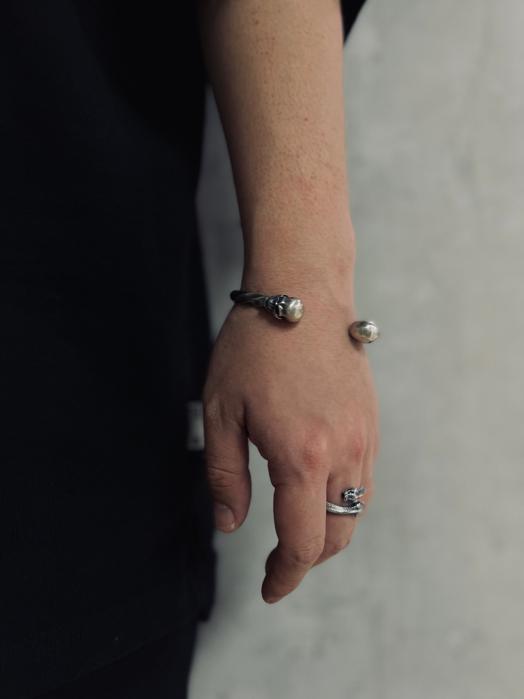 Mad Cult Double Head Snake Ring