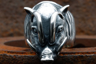 Mad Cult hk Babirusa Head R 純銀戒指