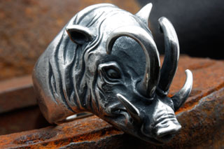 Mad Cult hk Babirusa Head R 純銀戒指