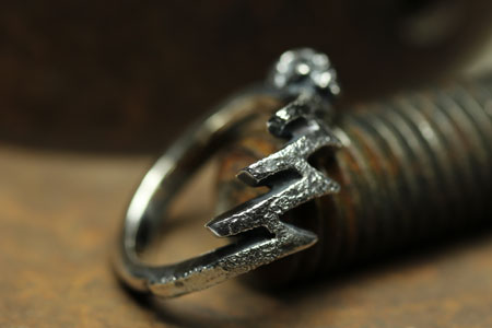 Mad Cult 777 Lightning rust Ring S