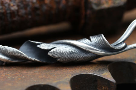 Mad Cult Twist Feather Pendant
