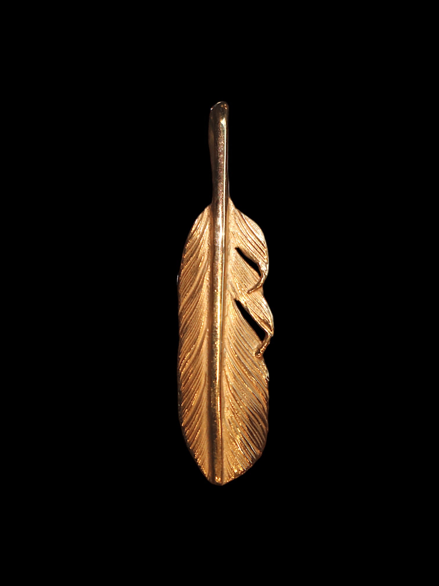 18Kt Yellow Gold Feather S
