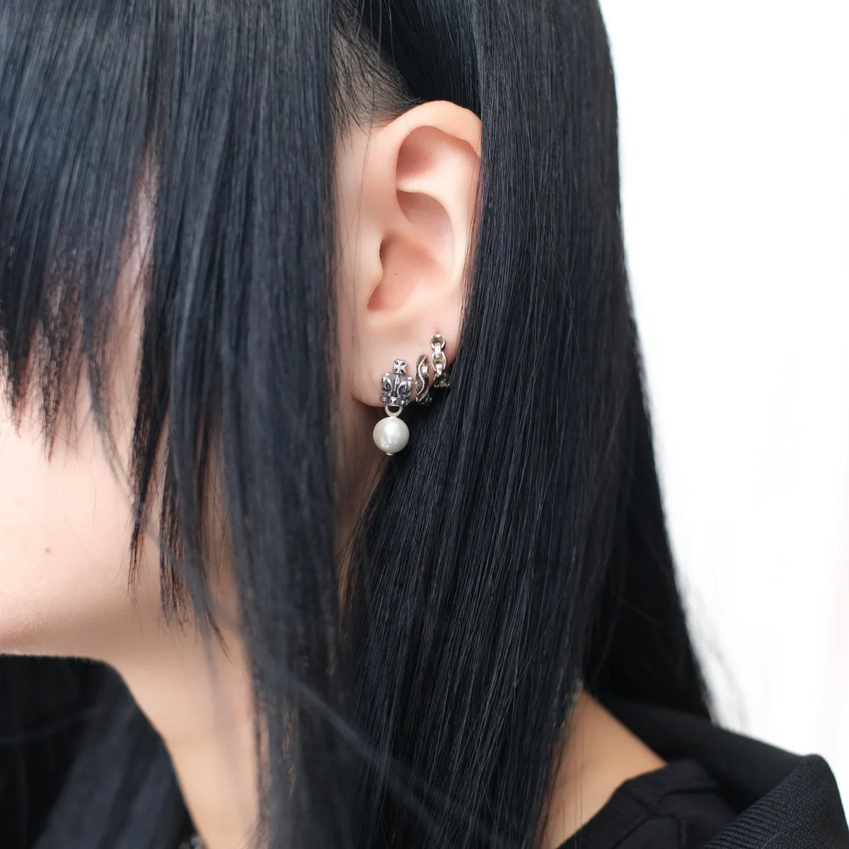 Crown Drop Earrings: SB