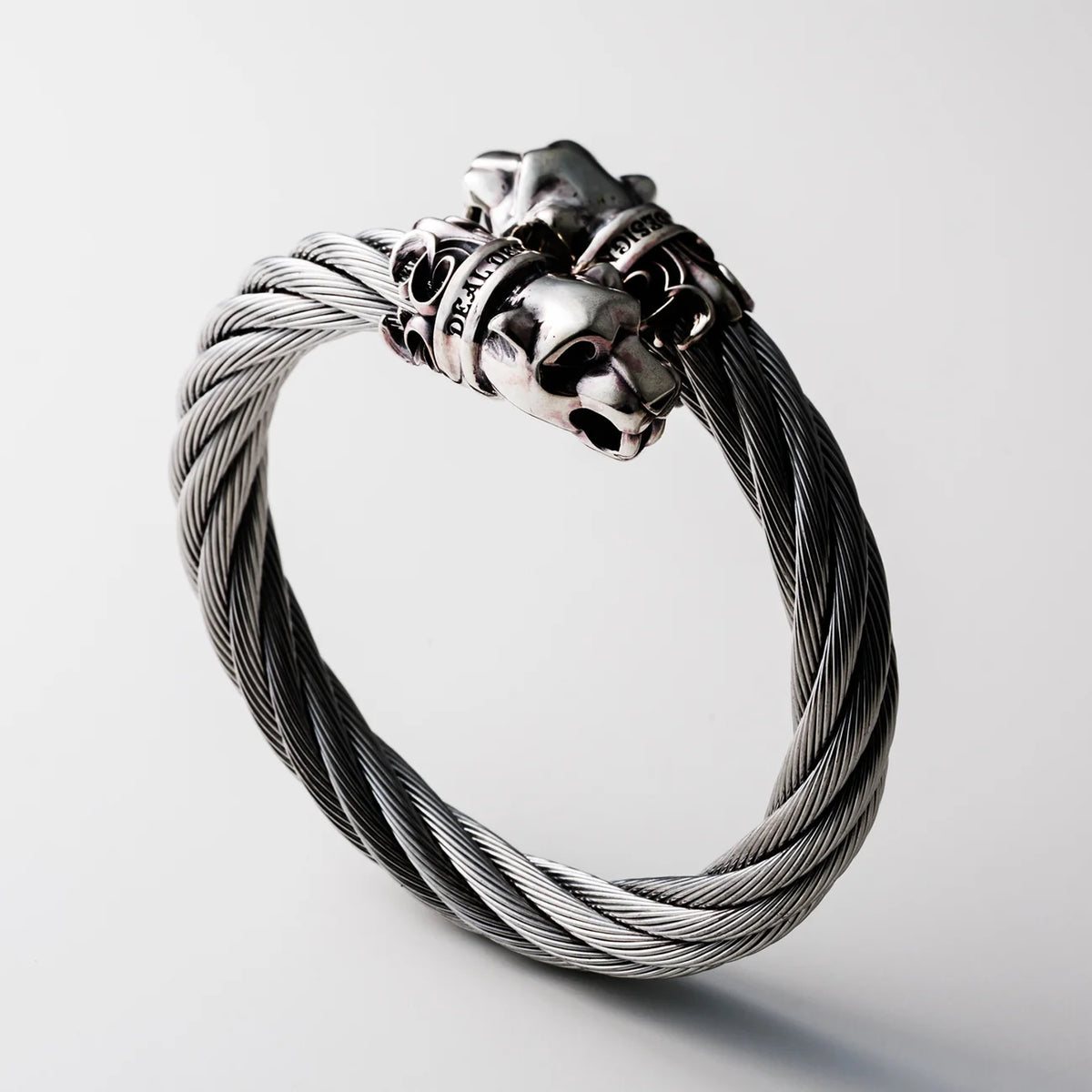 Fat Wire Bangle: Panther