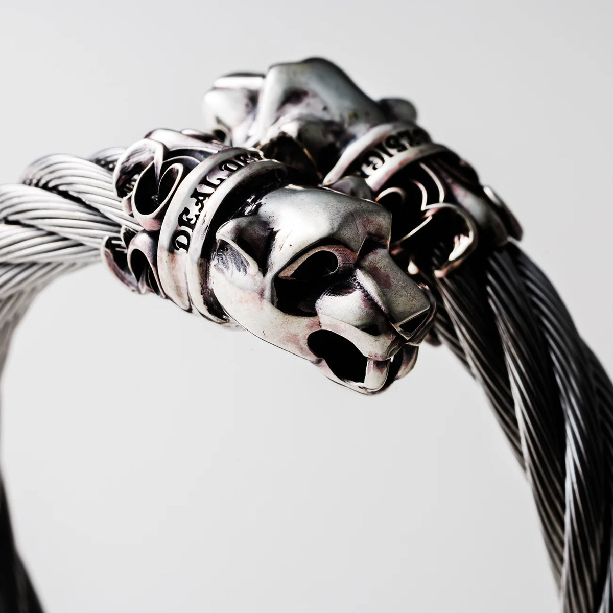 Fat Wire Bangle: Panther