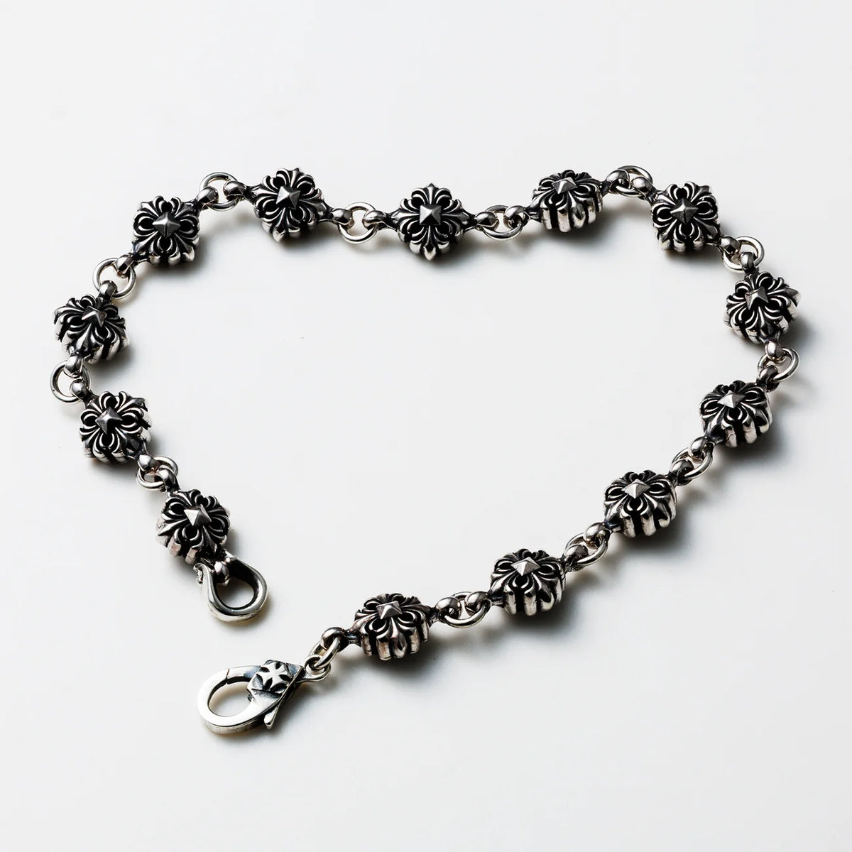 Double Ray Studded Bracelet: Narrow