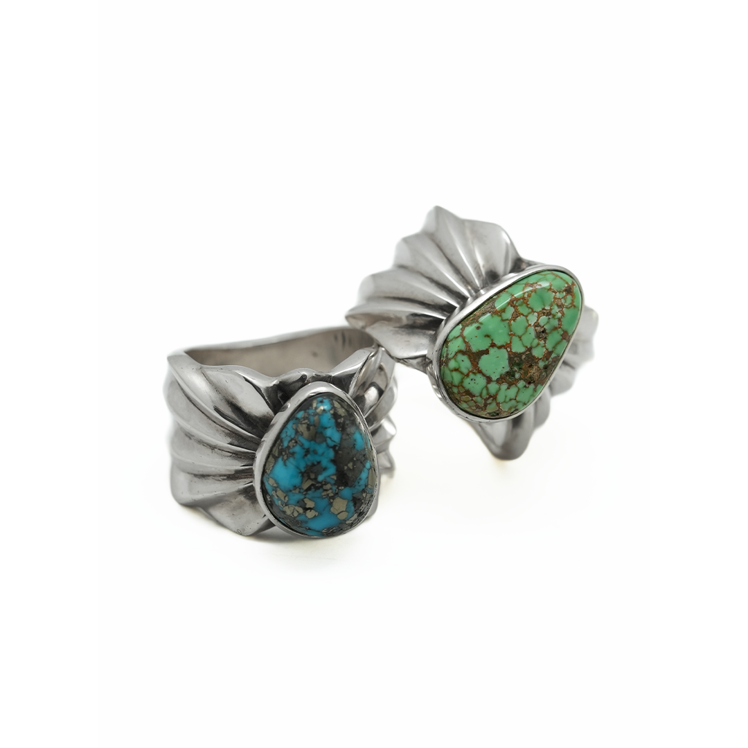 Silver Dollar Craft Carico Lake Turquoise Ring