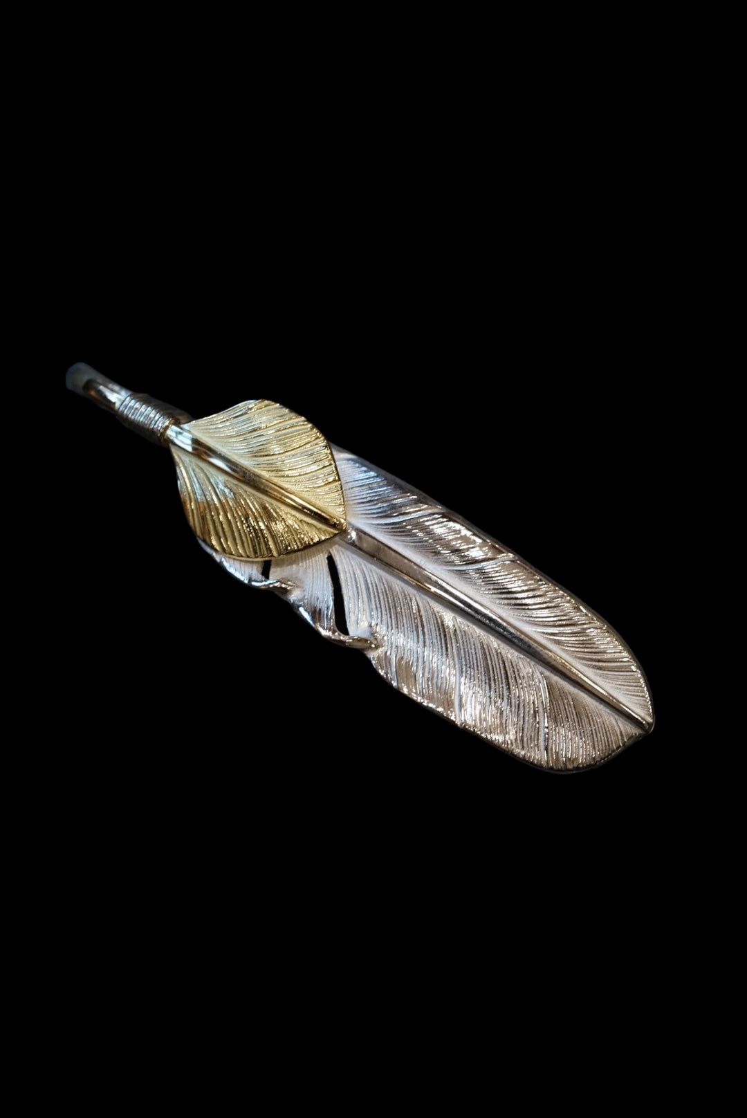 18K Top Gold Feather M