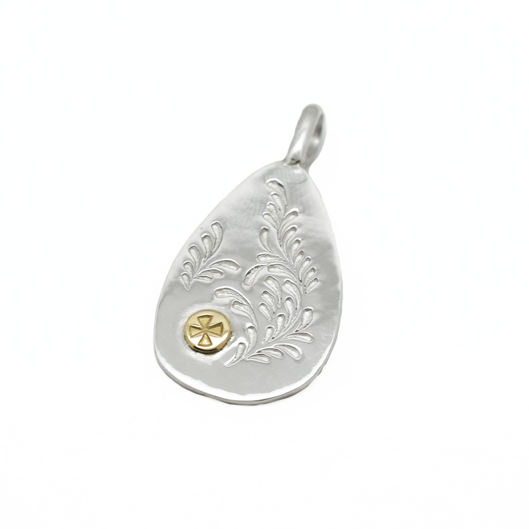 Silver Dollar Craft 18K Gold Point Arabesque Metal