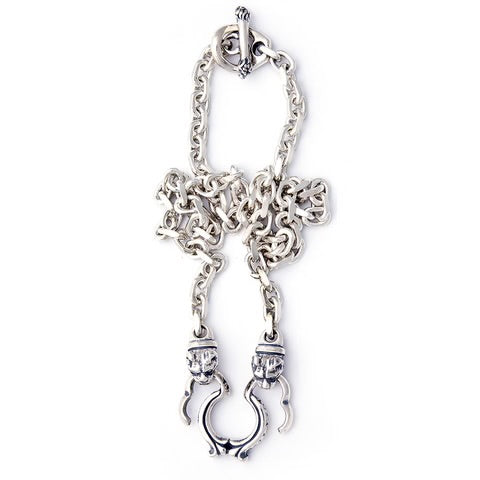 N886 BWL Horse Shoe Necklace