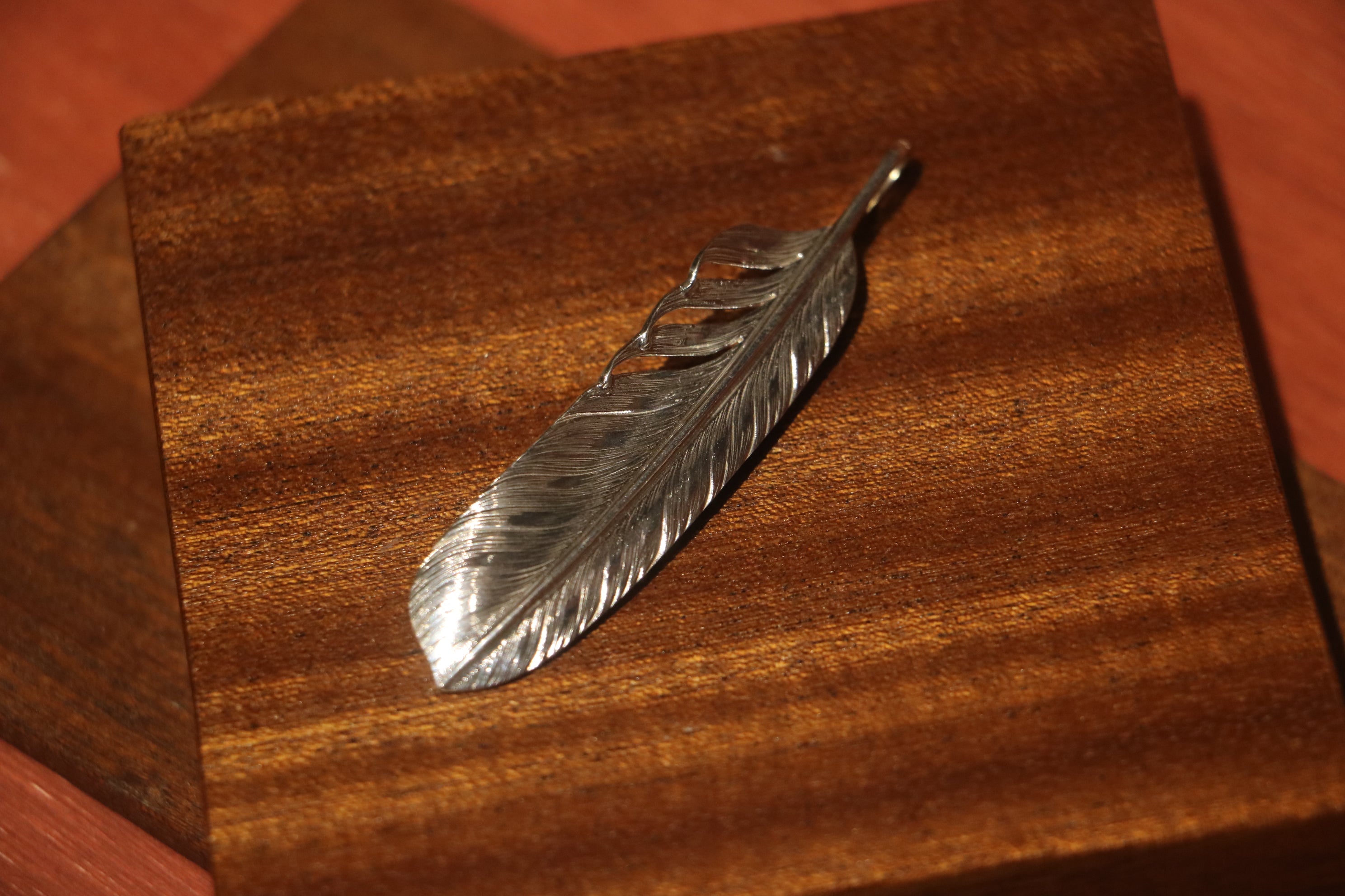 Albatory Silver Feather Pendant L