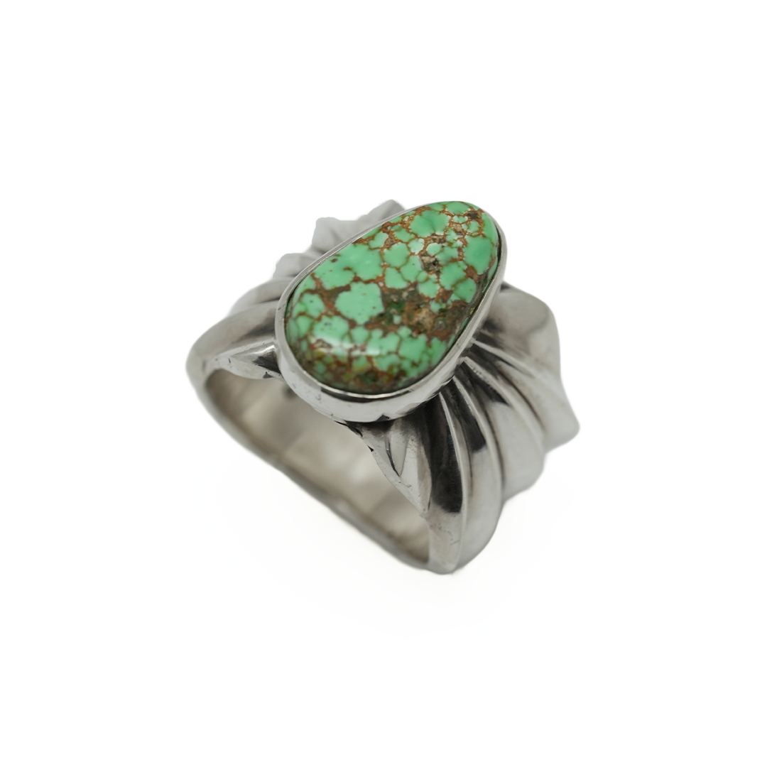 Silver Dollar Craft Carico Lake Turquoise Ring