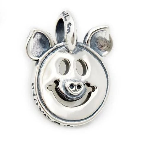 C382 Happy Face Charm With Pig Ears