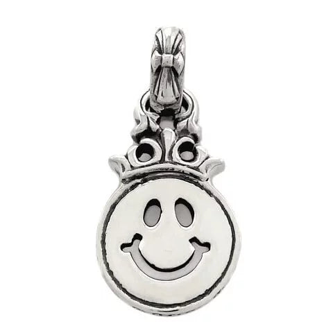 PN1045 Happy Face Crown with Immortal Cross Bale Pendant