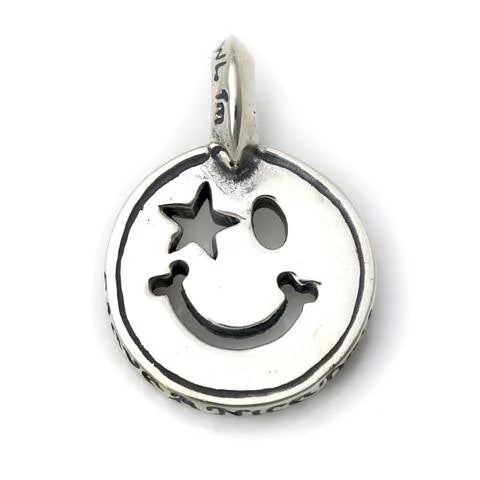 C372 Happy Face With Star Eye Charm