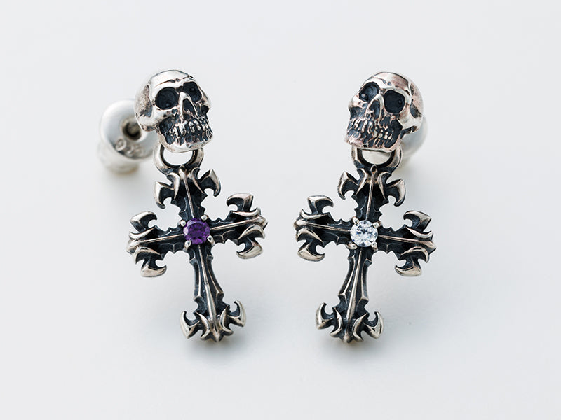 Skull Drop Earrings: GL
