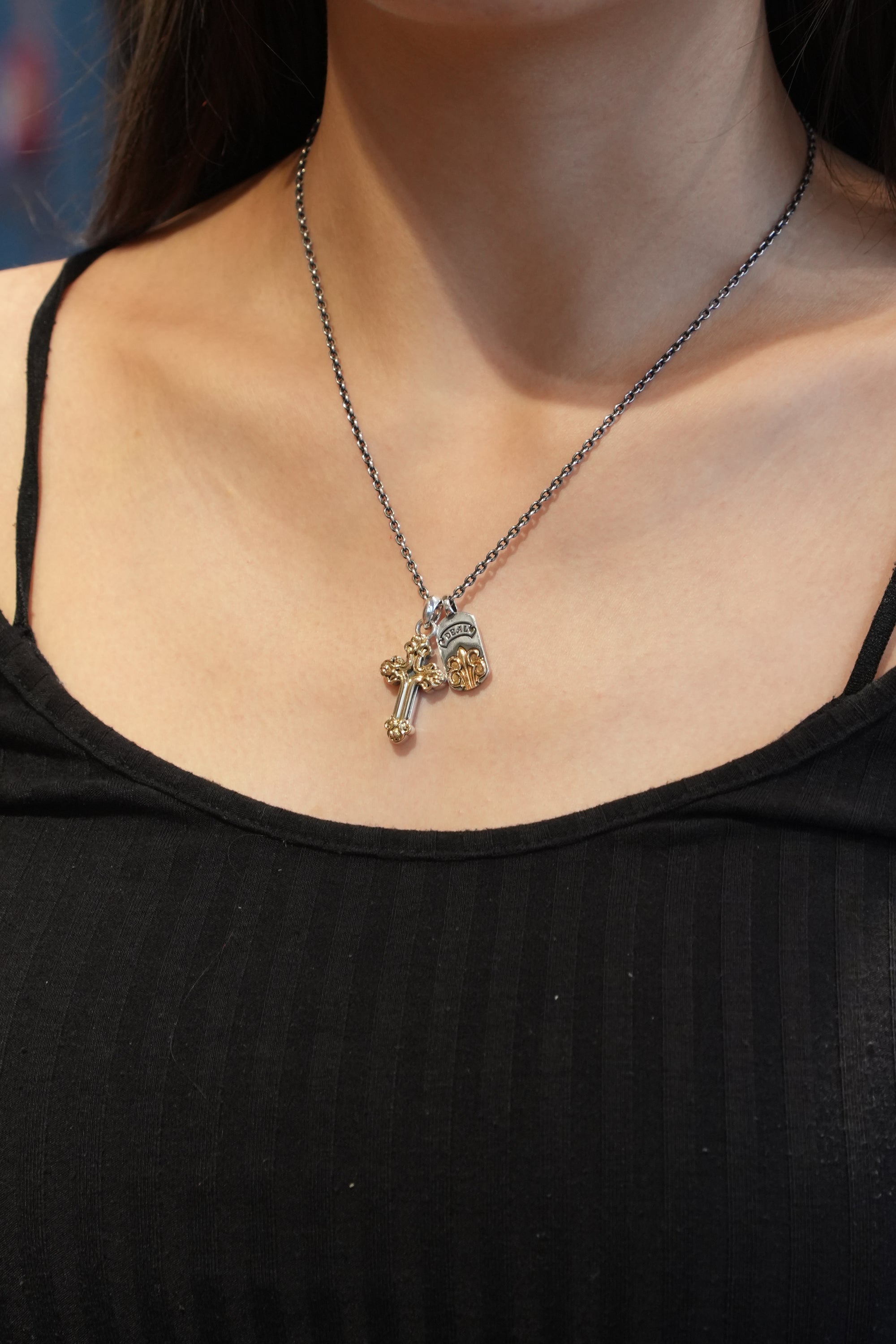 Combi Grave Cross Pendant