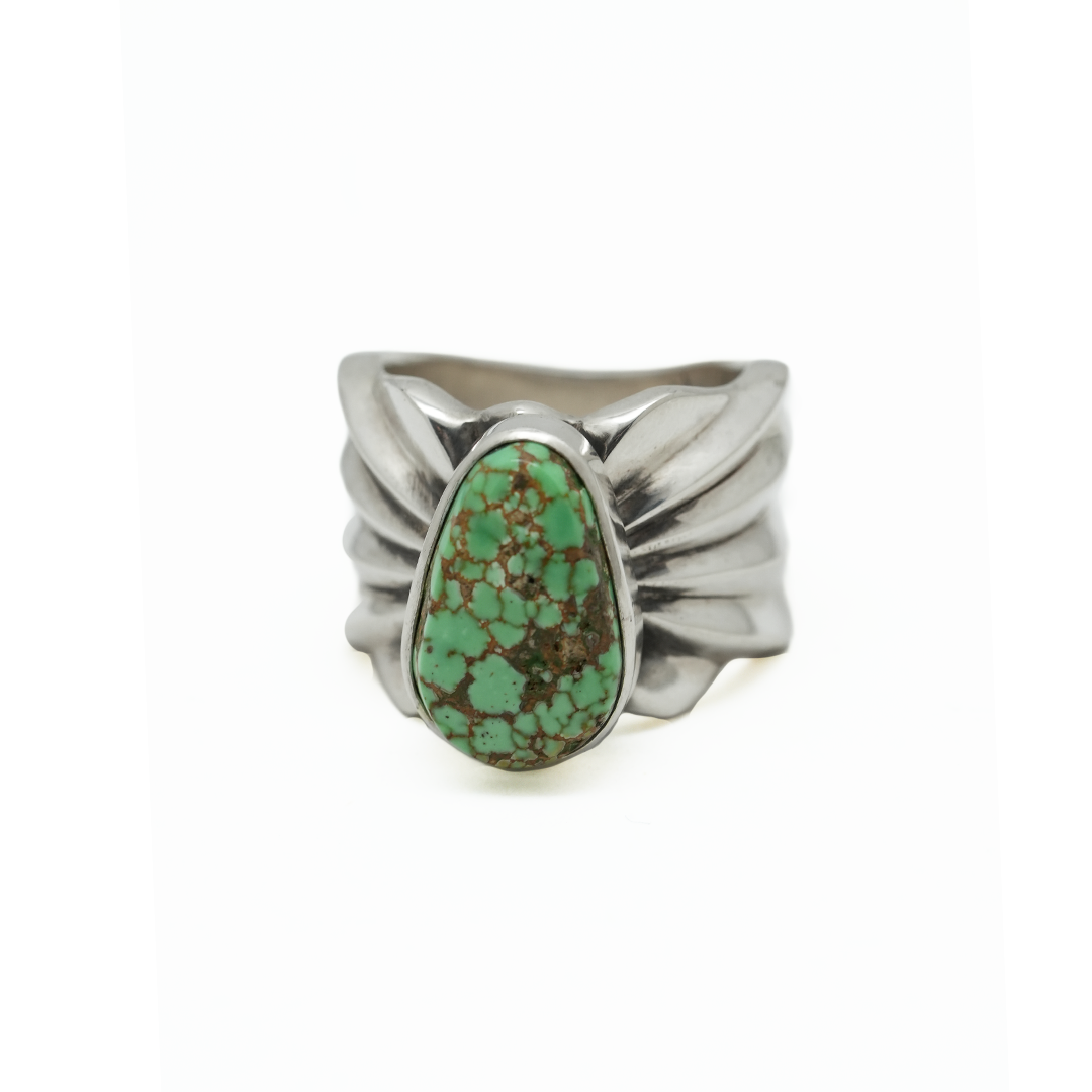 Silver Dollar Craft Carico Lake Turquoise Ring