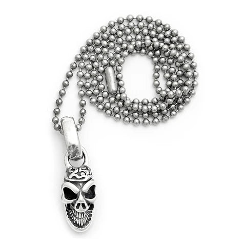 C361 Small Good Luck Skull Charm