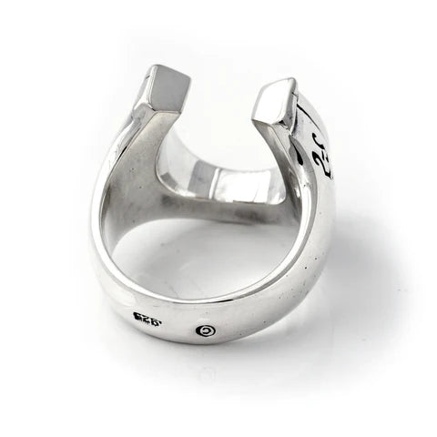 BWL-R450 Horseshoe Ring Silver - Large  4