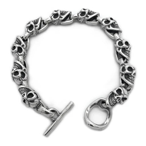 BWL- B523 Small Good Luck Skull Bracelet_1