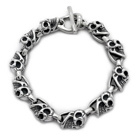 BWL- B523 Small Good Luck Skull Bracelet_2