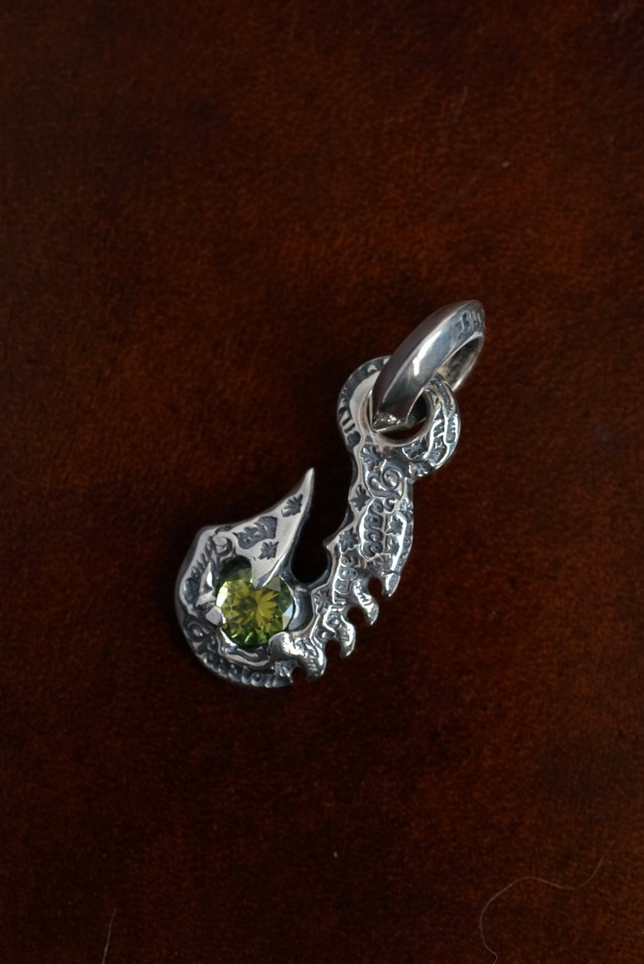 BWL- C368 Graffiti Fish Hook With Gemstone Charm 4