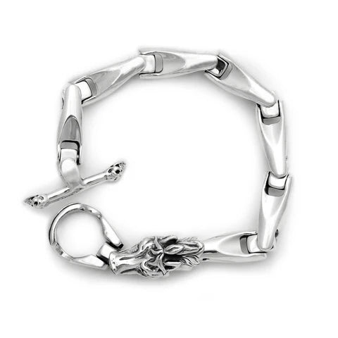 BWL - B404H-A Smooth U-Joint Bracelet with Horse Head 1