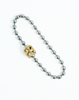 BWL - B536-C Ball Chain Bracelet with 18K Gold Plated Cross Basket 1