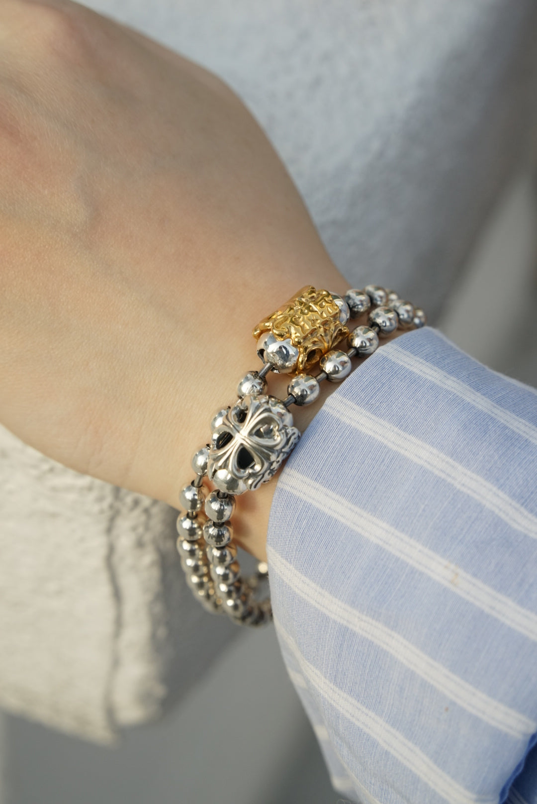 BWL Bracelet for unisex | B536 Ball Chain Bracelet | DEOPUZ