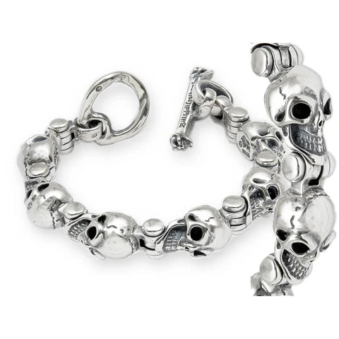 BWL - B561 Hinged Skull Bracelet 1