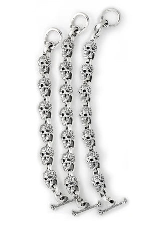 BWL - B598 Graffiti Vintage Skull Bracelet 3