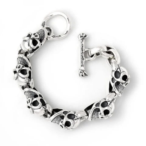 BWL - B602 Large Good Luck Skull Bracelet 1