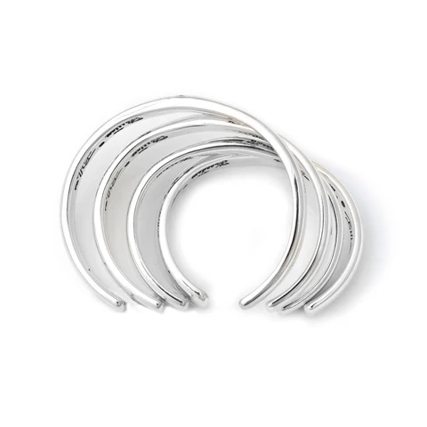 BWL - B609 BWL Bracelet - "C" Cross Bangle with 18k (Y) Gold Cross 2