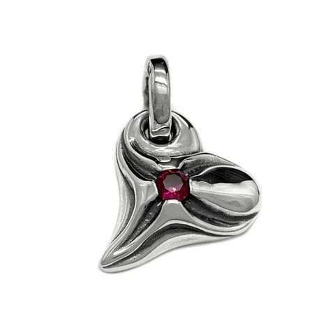 BWL - C301S Heart Cross with Stone Charm_1