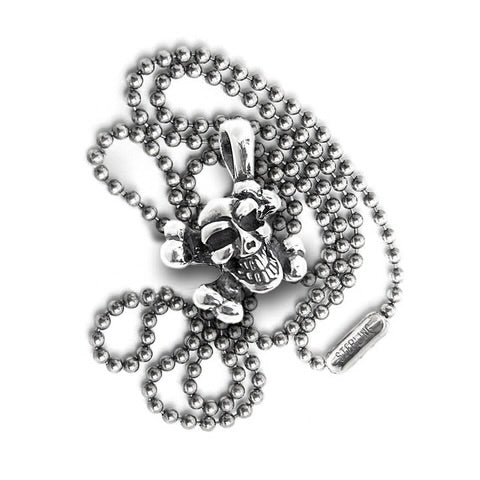 BWL - C349 Skull and Crossbones (diagonal) with 2mm Ball Chain_1
