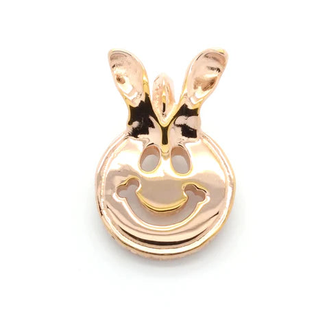 BWL - C380-CP Happy Face Charm with Bunny Ears 18k Rose Gold Plated_1